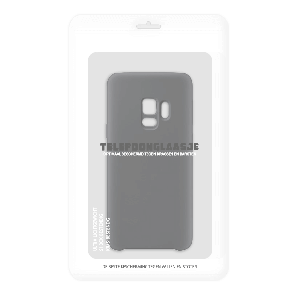 Sealbag Samsung Galaxy S9 Plus Siliconen back case - zwart - telefoonglaasje