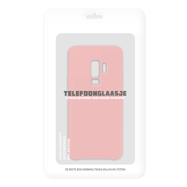 Sealbag Samsung Galaxy S9 Plus Siliconen back case - pink - telefoonglaasje