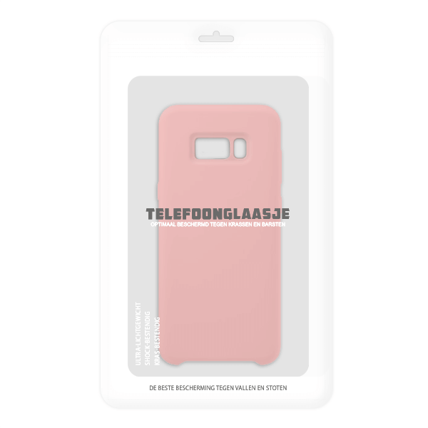 Sealbag Samsung Galaxy S8 Siliconen back case - pink - telefoonglaasje