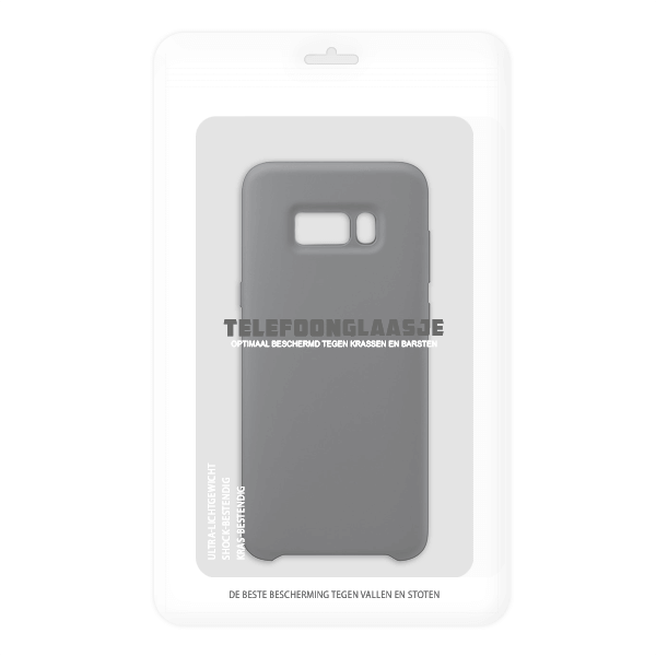 Sealbag Samsung Galaxy S8 Siliconen back case - zwart - telefoonglaasje