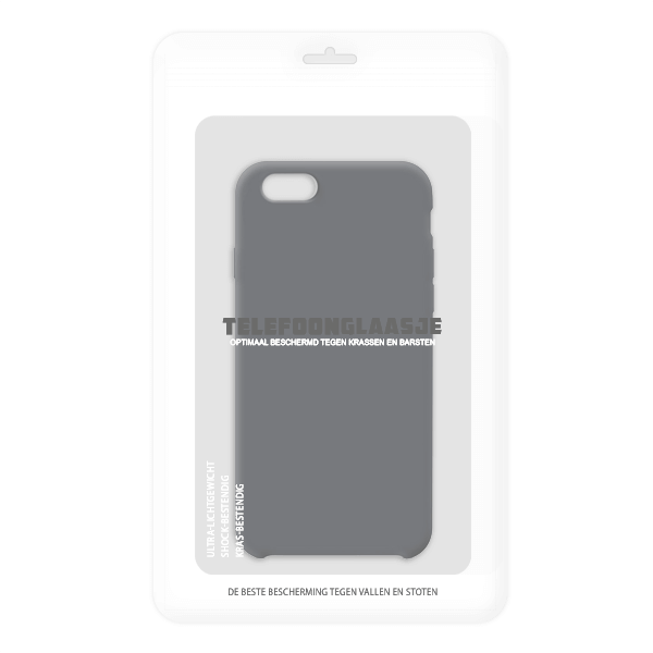 iPhone 6s siliconen back case - zwart
