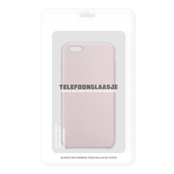 iPhone 6s siliconen back case - pink sand