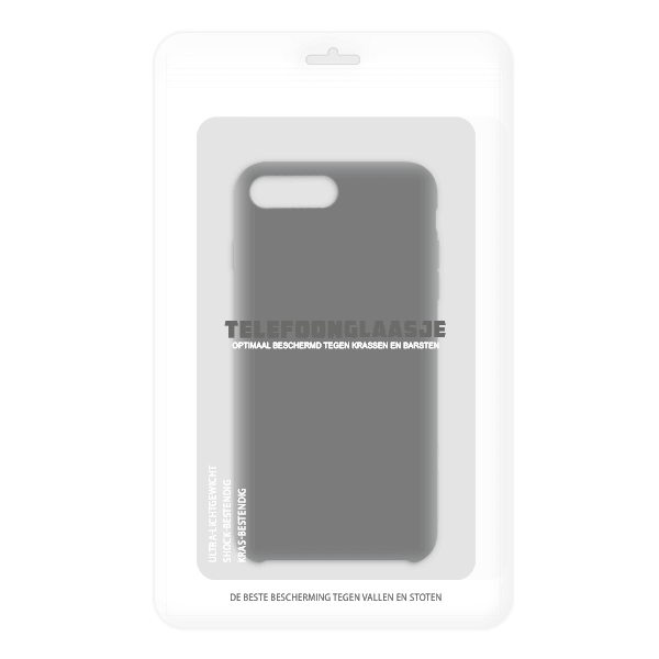 iPhone 7 / 8 Plus siliconen back case - zwart
