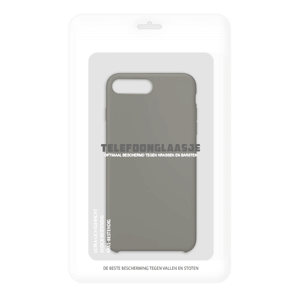 iPhone 7 / 8 Plus siliconen back case - dark olive
