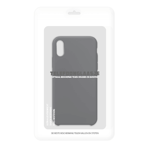 Sealbag iPhone XS / XS Max siliconen back case - zwart