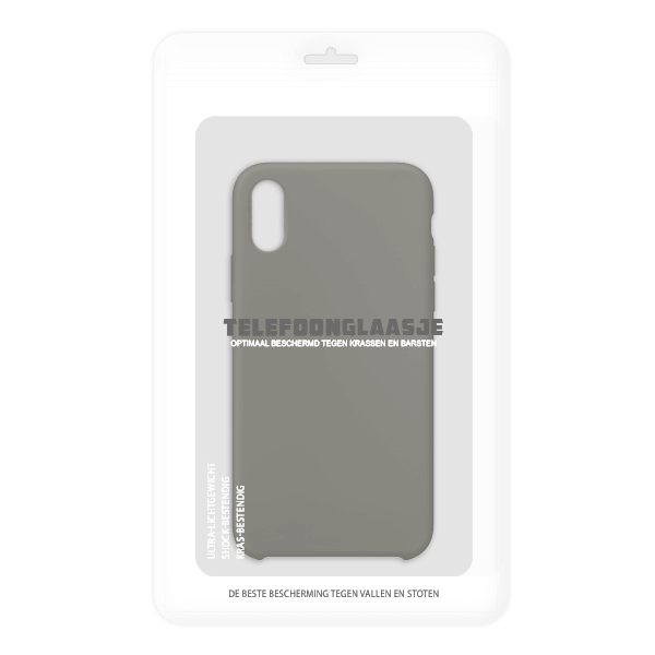 Sealbag iPhone XS / XS Max siliconen back case - Dark Olive
