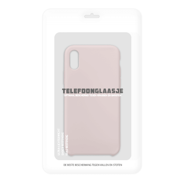 Sealbag iPhone XS / XS Max siliconen back case - Pink sand