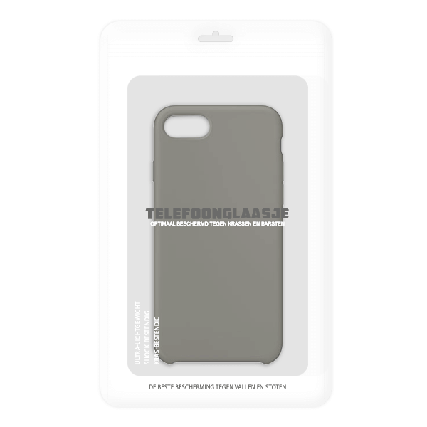 iPhone 7 / 8 siliconen back case - dark olive