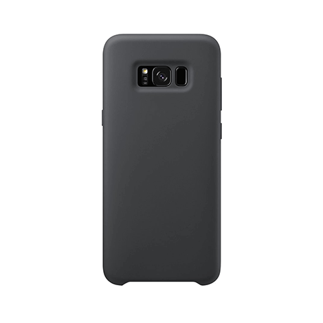 uit Symposium de jouwe Samsung Galaxy S8 hoesje siliconen - Zwart - Telefoonglaasje