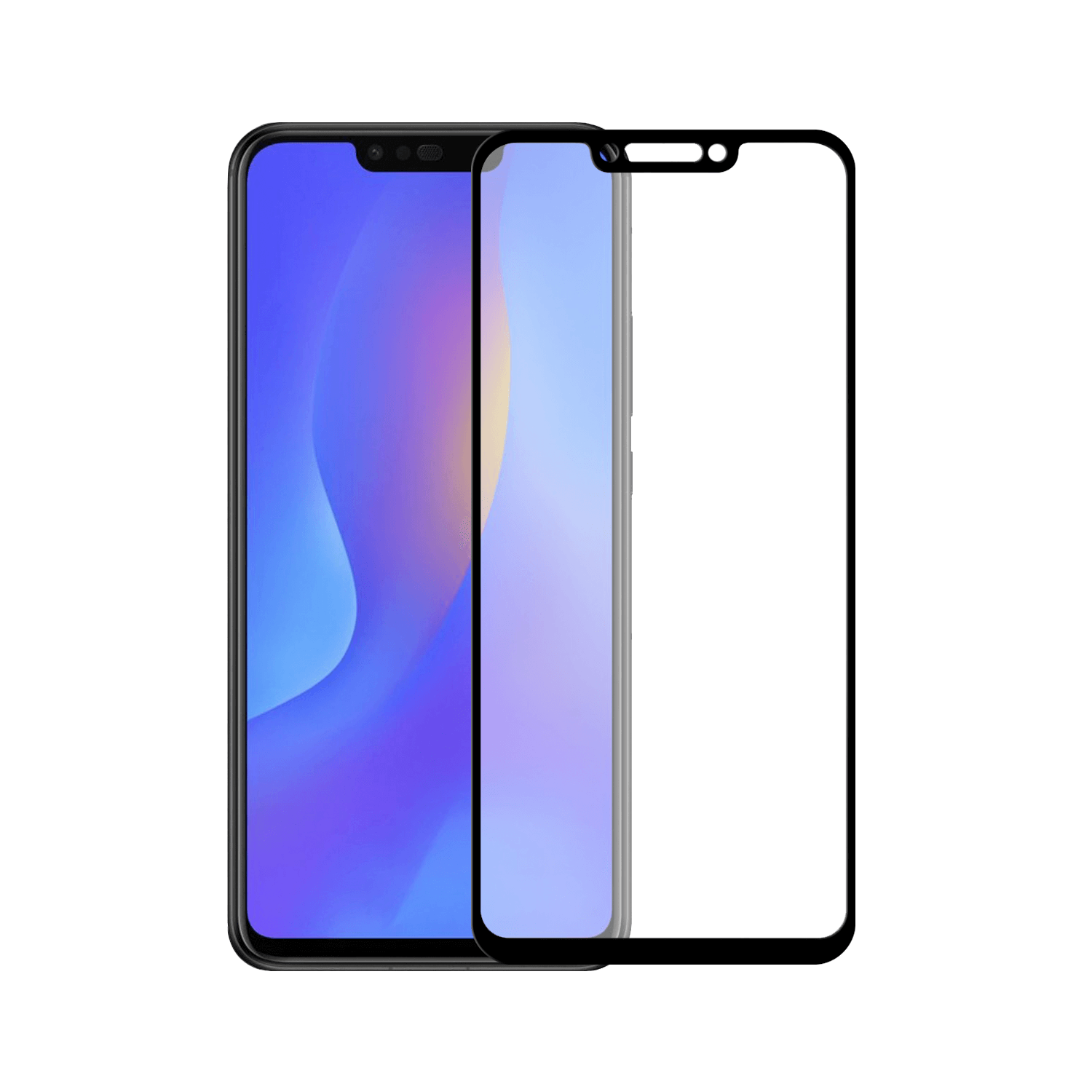 Huawei P Smart Plus 2018 screenprotector gehard glas Edge to Edge