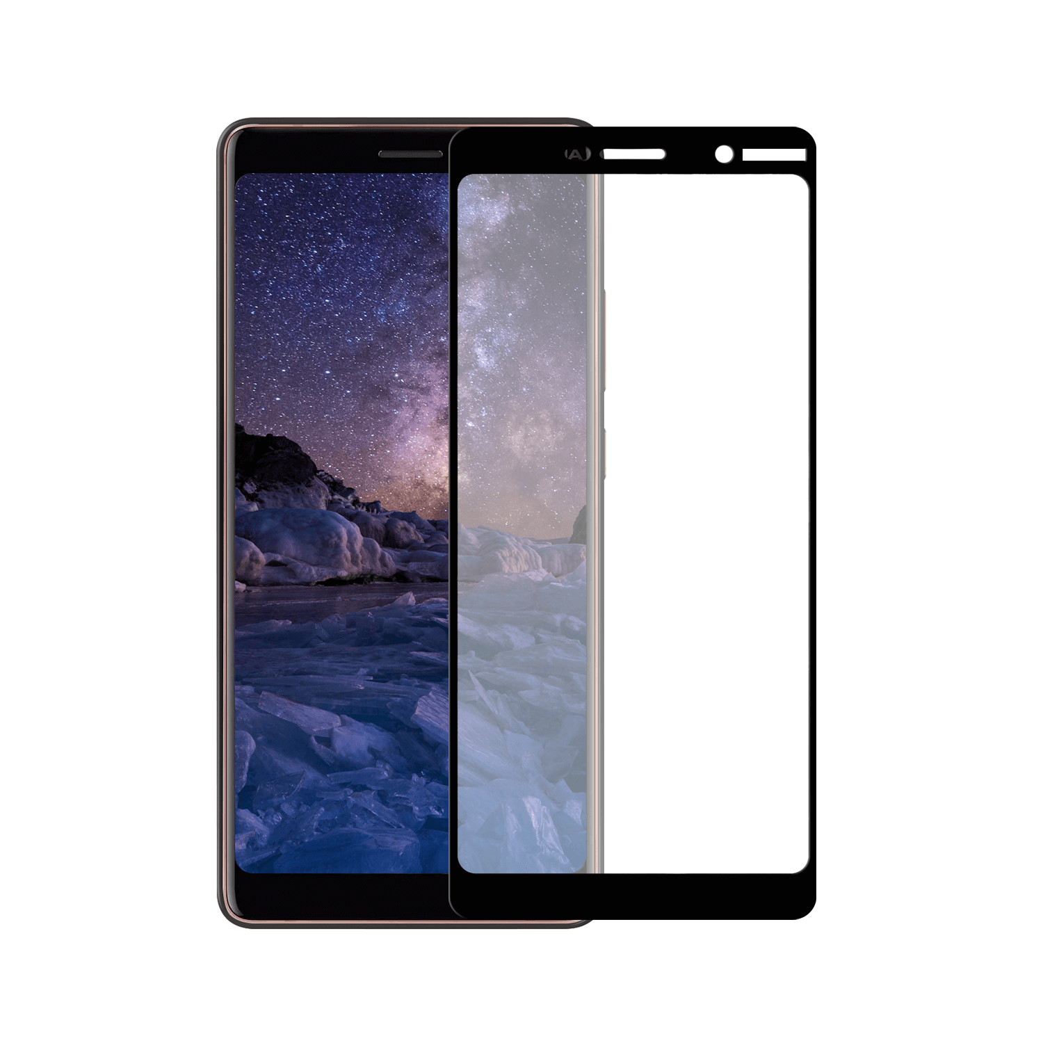 Nokia 7 Plus screenprotector Gehard glas Telefoonglaasje