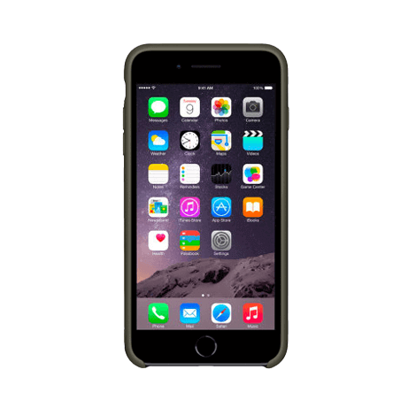 iPhone 6 / 6s siliconen back case - dark olive