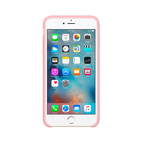 iPhone 6 / 6s siliconen back case - pink sand