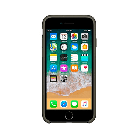 iPhone 7 siliconen back case - Dark Olive