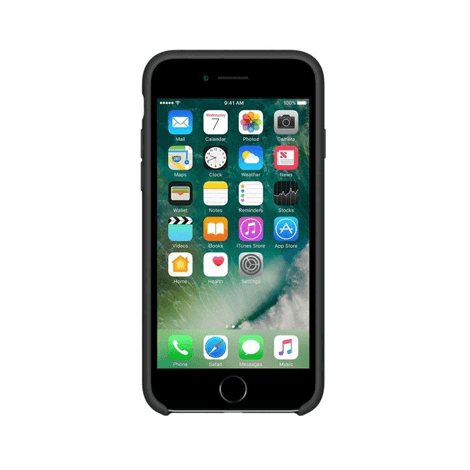 iPhone 8 siliconen back case - Zwart