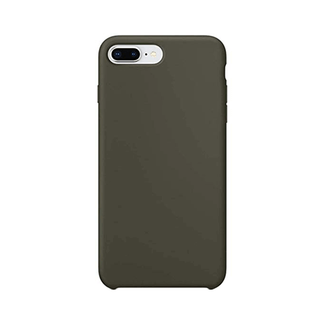 iPhone 8 Plus siliconen back case - dark olive