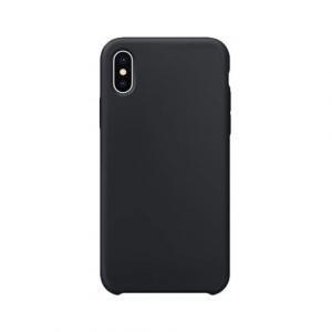 iPhone X siliconen back case - Zwart