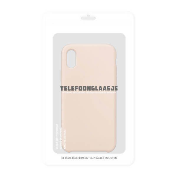 Sealbag iPhone XR siliconen back case - Pink sand