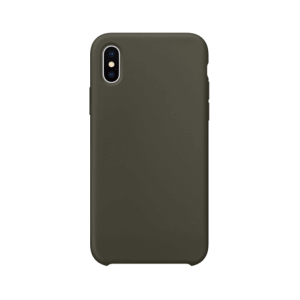 iPhone XS Max siliconen back case - Dark Olive