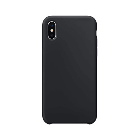 iPhone XS Max Siliconen Back Cover - zwart