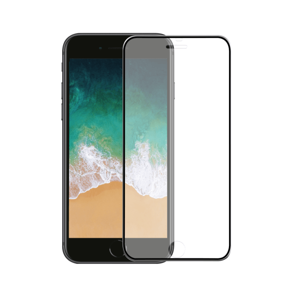 iPhone 7 Plus screenprotector gehard glas - Metaal - Telefoonglaasje