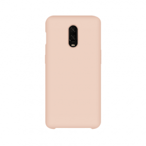 OnePlus 6t siliconen back case - Pink sand