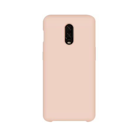 OnePlus 6t siliconen back case - Pink sand