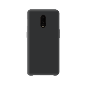 OnePlus 6T siliconen back case - Zwart