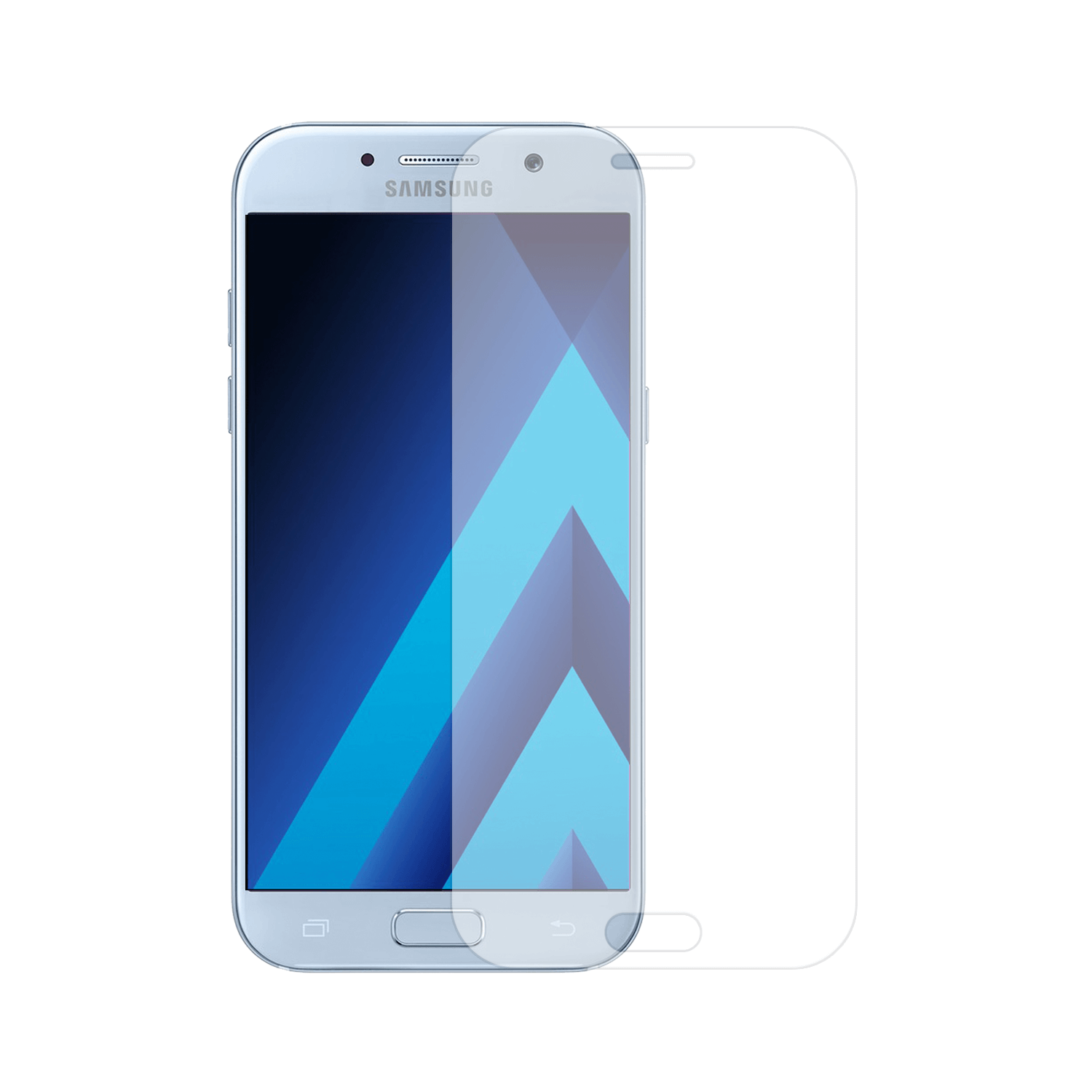 Samsung Galaxy A3 2017 screenprotector gehard glas Edge to Edge - transparant