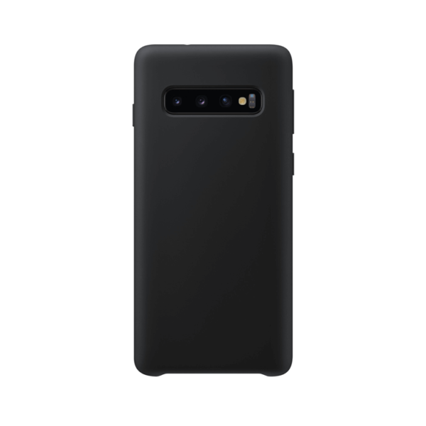 Samsung Galaxy S10 Plus back case zwart - siliconen