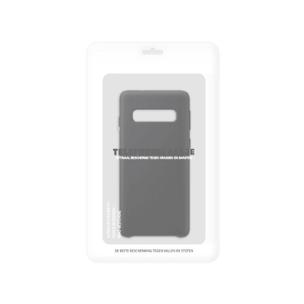 Sealbag Samsung Galaxy S10 Plus Siliconen back case - zwart - telefoonglaasje