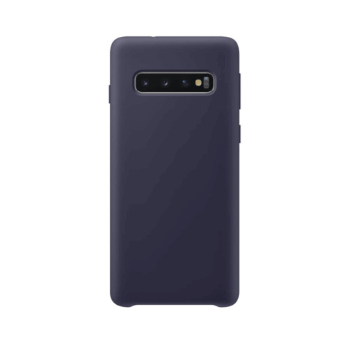 Samsung Galaxy S10 back case darkblue - siliconen