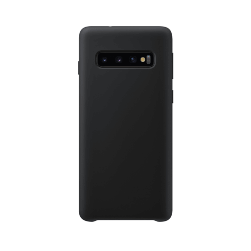 Samsung Galaxy S10 back case black - siliconen