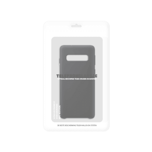 Sealbag Samsung Galaxy S10 Siliconen back case - zwart - telefoonglaasje