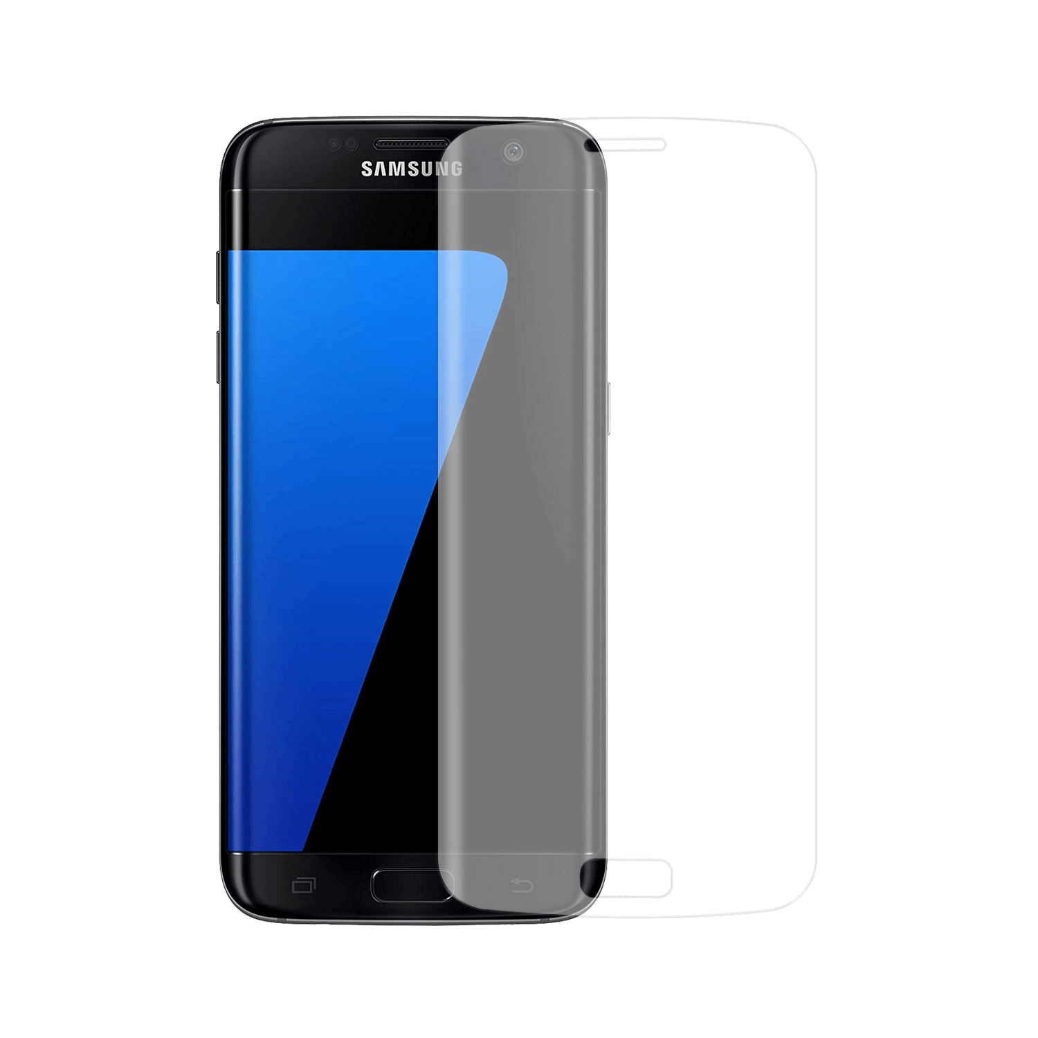 vuist Belegering Site lijn Samsung Galaxy S7 Edge screenprotector - Gehard glas - Telefoonglaasje