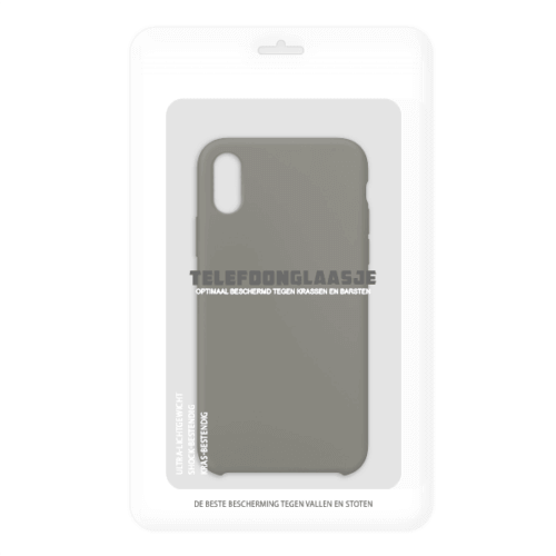 Sealbag iPhone X siliconen back case - Dark Olive