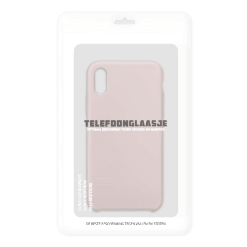 Sealbag iPhone X siliconen back case - Pink sand