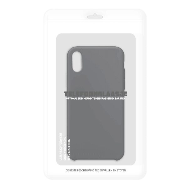 Sealbag iPhone X siliconen back case - Zwart