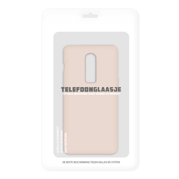 Sealbag OnePlus 6 siliconen back case - pink sand