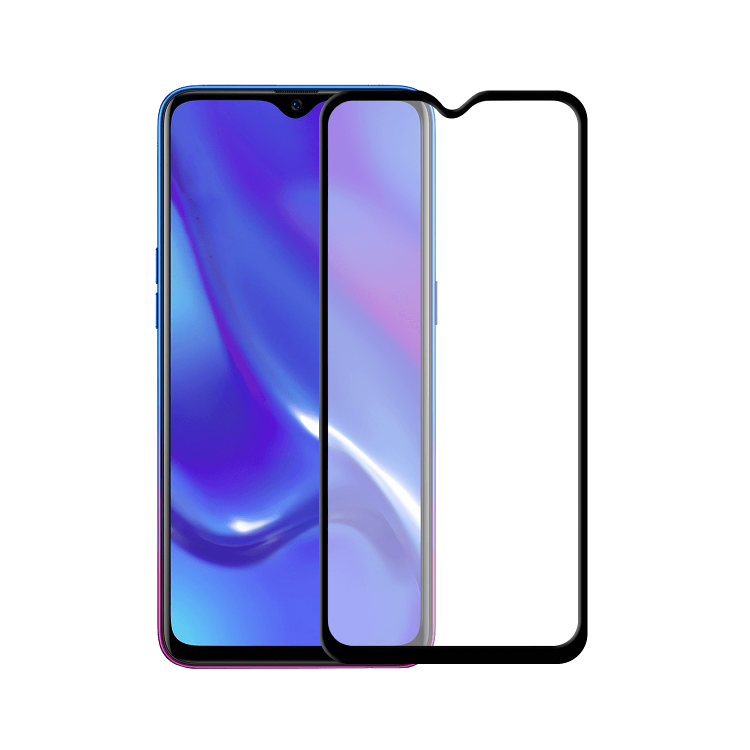 OPPO RX17 Neo screenprotector gehard glas Edge to Edge