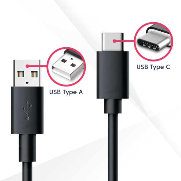 USB-A naar USB-C kabel met Adapter