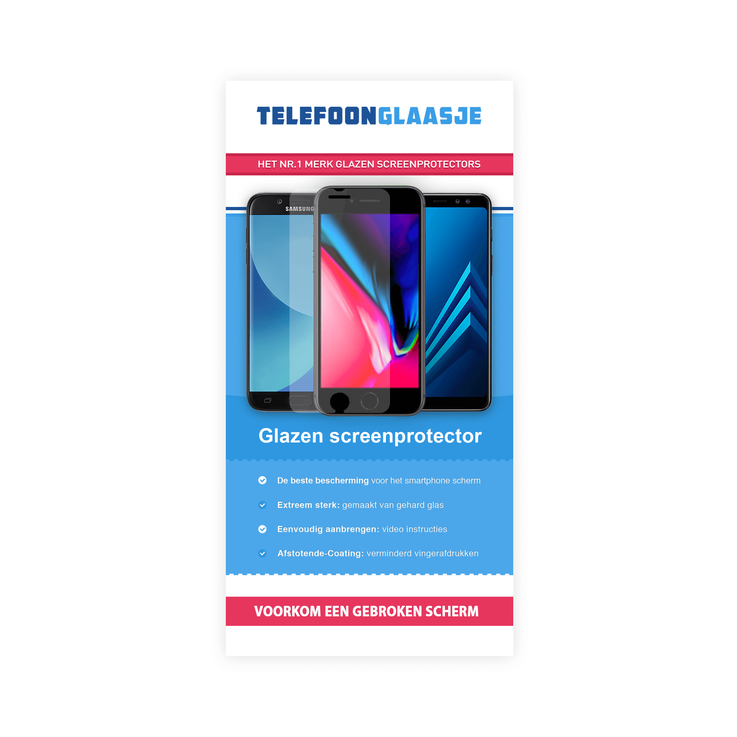 Samsung Galaxy S4 screenprotector gehard glas