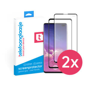 DuoPack Samsung Galaxy S10 Plus screenprotectors Case Friendly