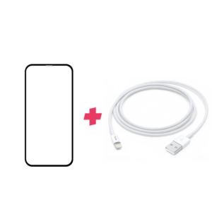 Bundel: iPhone 11 screenprotector met Lightning kabel 1 meter