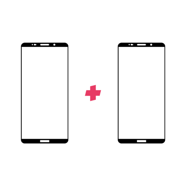 DuoPack Huawei Mate 10 Pro Edge to Edge screenprotector - Telefoonglaasje