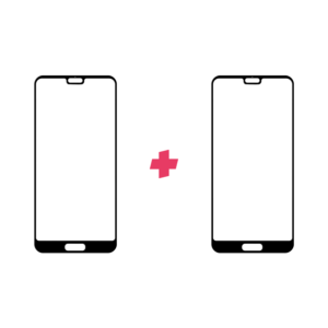 DuoPack Huawei P20 Edge to Edge screenprotector