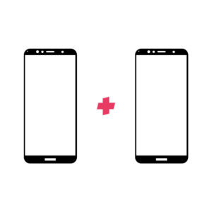 DuoPack Huawei Y6 2018 Edge to Edge screenprotector - Telefoonglaasje
