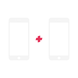 DuoPack iPhone 7 Edge to Edge Wit screenprotector - Telefoonglaasje