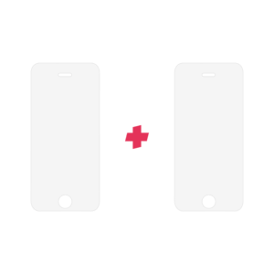 DuoPack iPhone 5/5C/5S/SE Standard Fit screenprotector - Telefoonglaasje