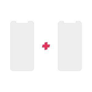 DuoPack iPhone X Standard Fit screenprotector